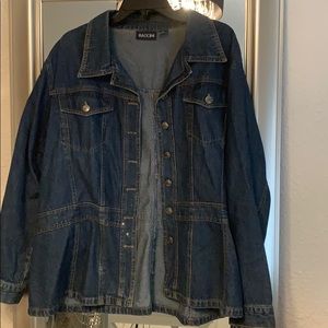 Plus size denim jacket